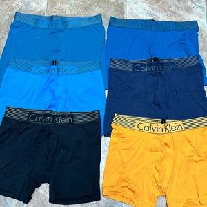 6 pair Calvin Klein Iron Strength boxer-briefs.  Medium. Discontinued.